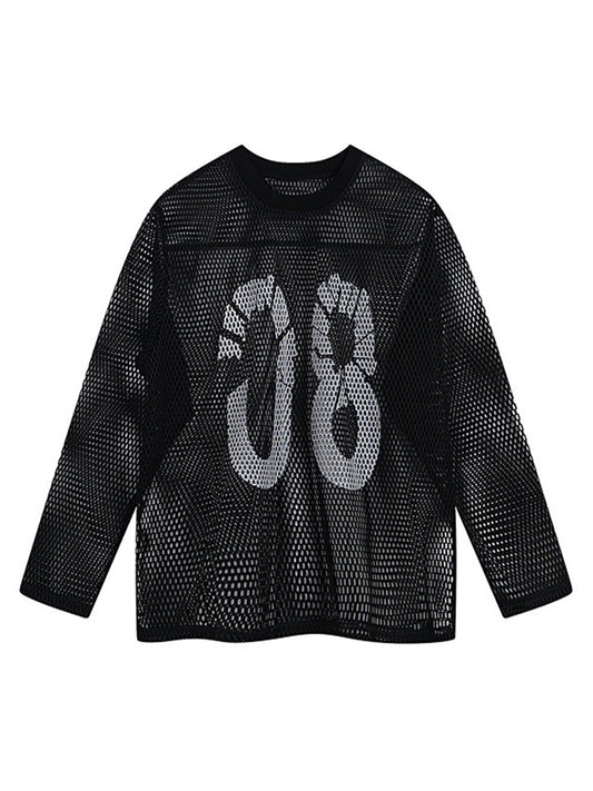 Langarm-T-Shirt aus Retro-Jersey - 2347