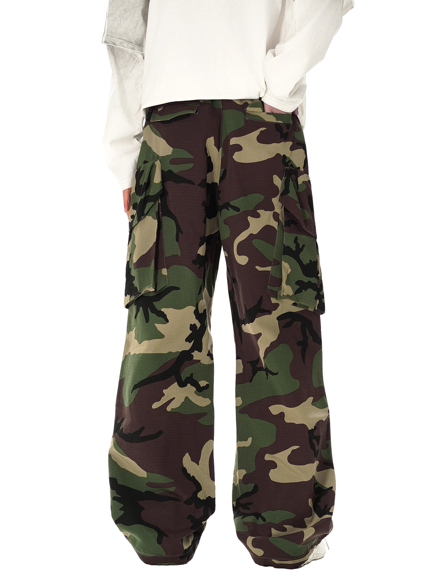 Thesupermade High Street Badge Camouflage Multi-Pocket Pants - 2253