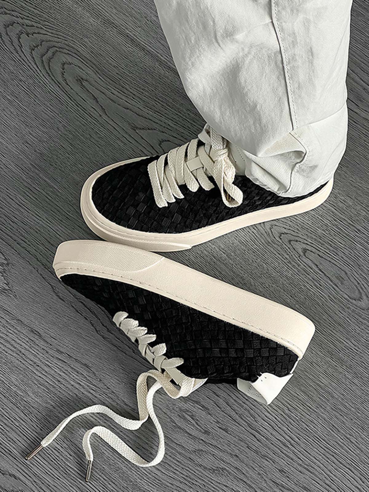 Thesupermade Woven Breathable Canvas Sneakers