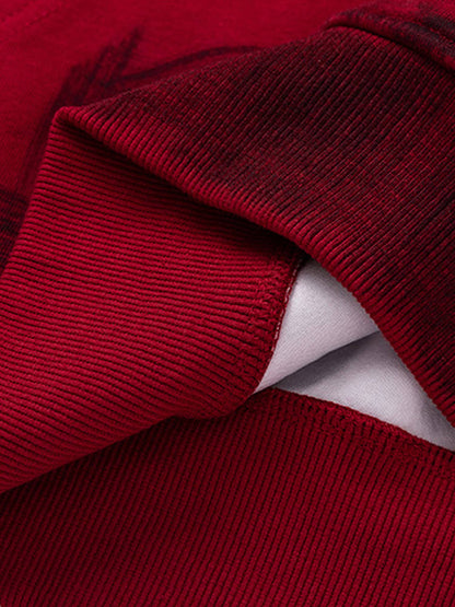Thesupermade – Kapuzenpullover mit schmutzigem Pinselstrich und Graffiti