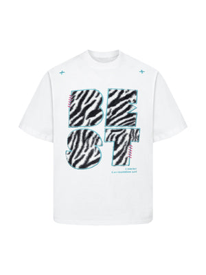 Bold Zebra Print Graphic T-Shirt