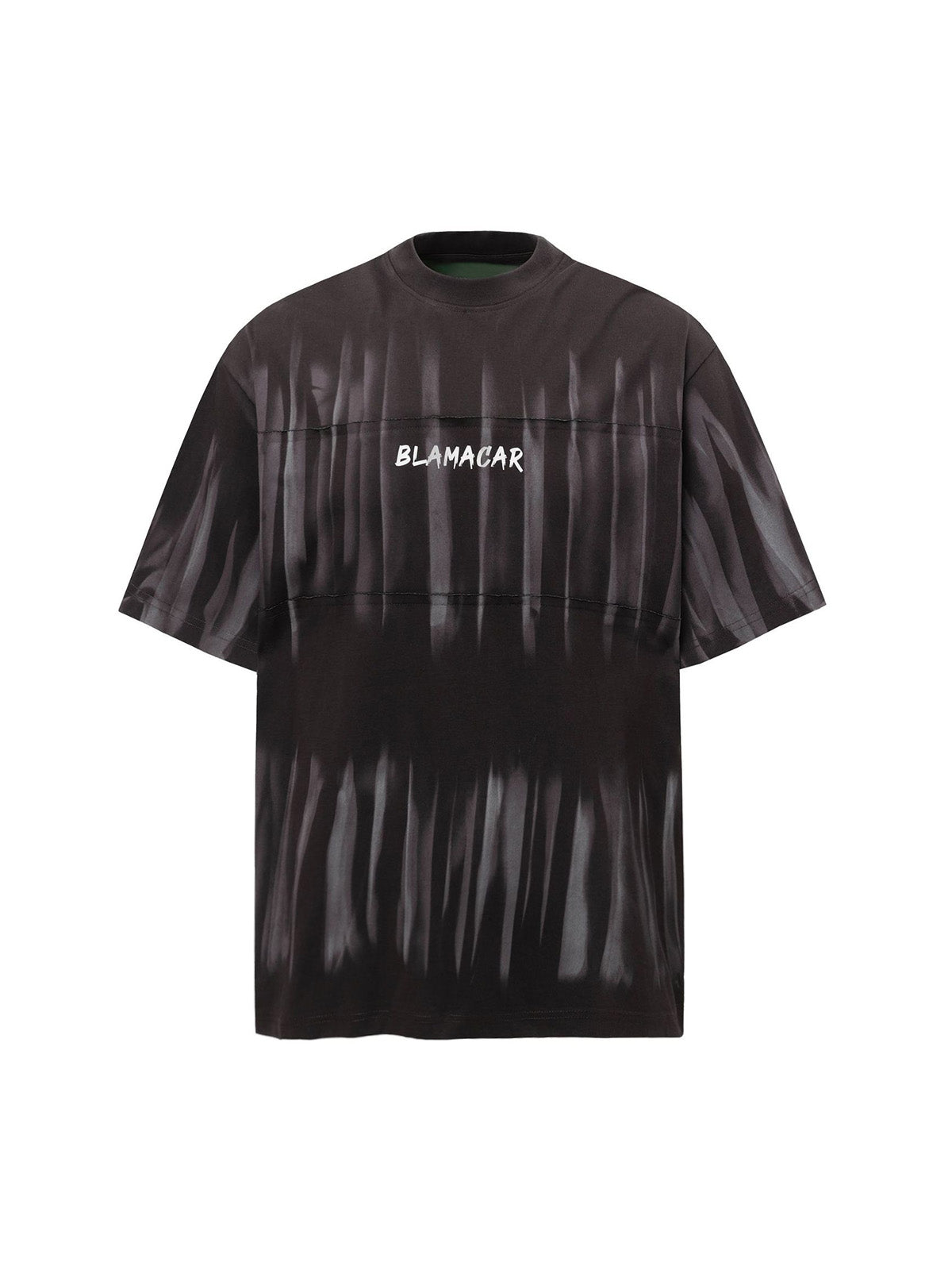 Oversized Tie-Dye Embroidered Letter T-Shirt