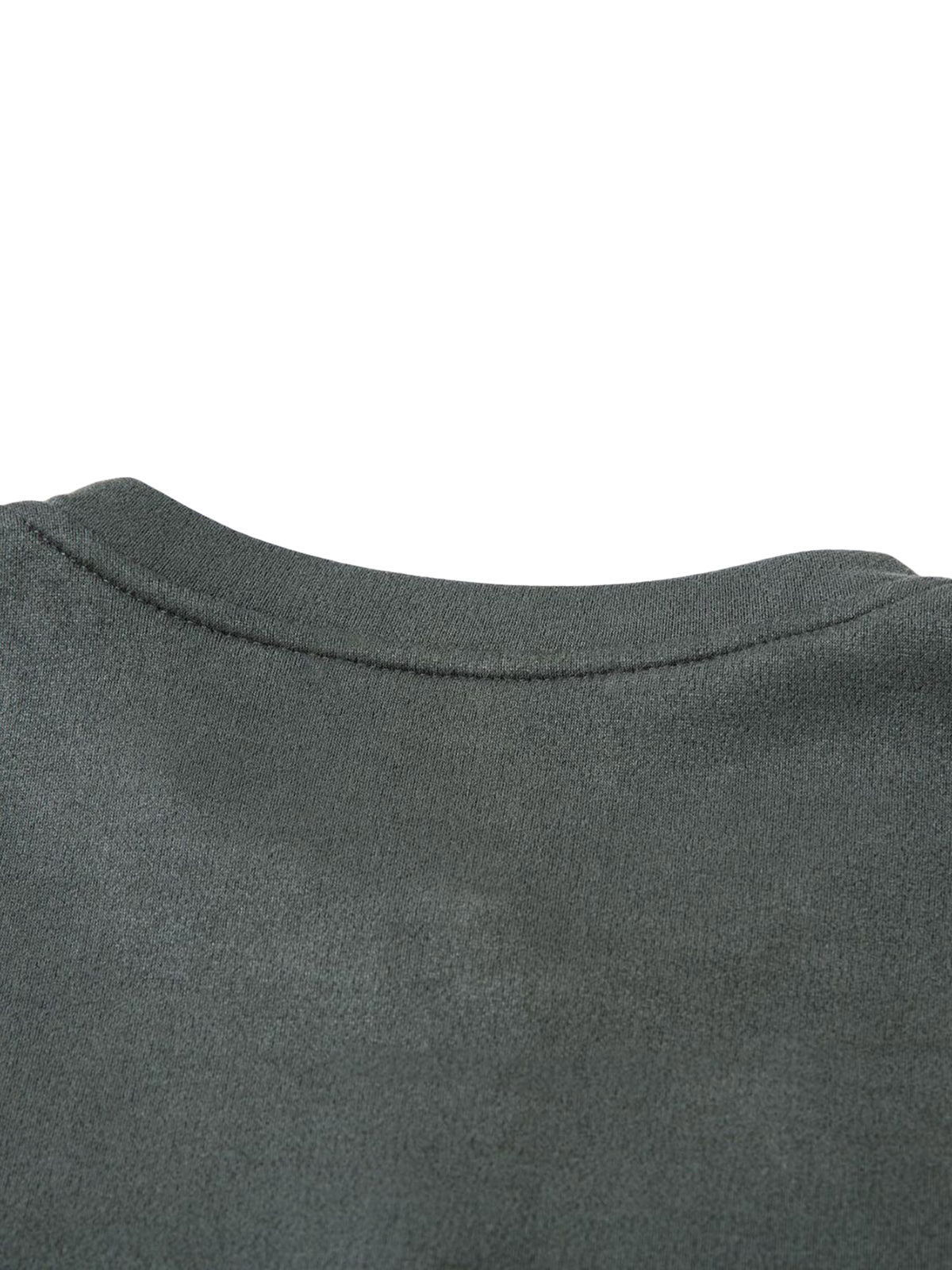 T-shirt rétro à fermeture éclair quart de tour en daim brodé