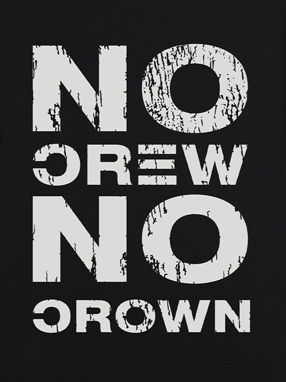 Originales No Crew No Crown Grafik-T-Shirt