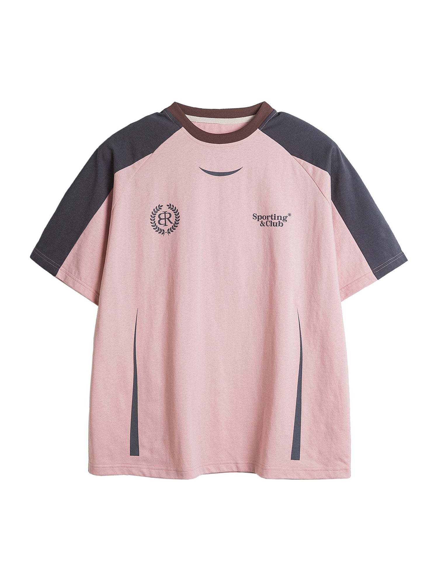 T-shirt à imprimé patchwork rétro américain supermade
