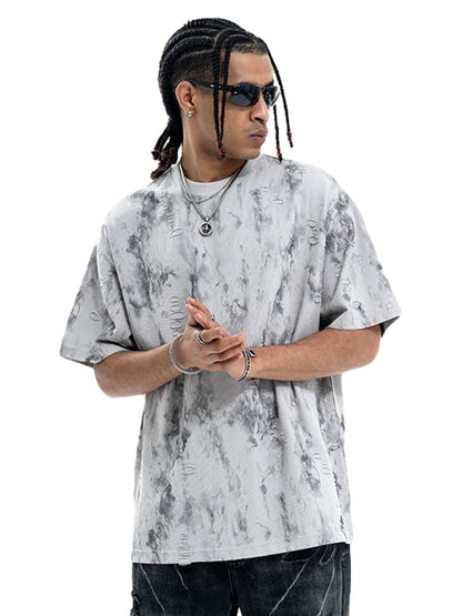 Ripped Tie-Dye T-Shirt