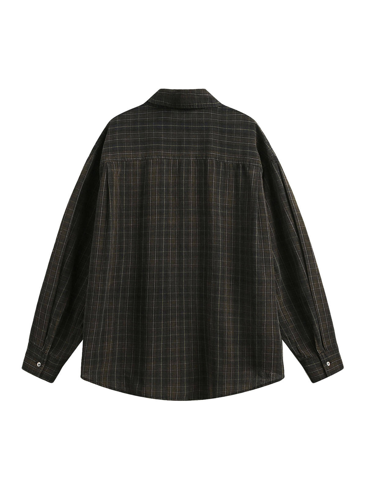 Retro Cleanfit Kariertes Hemd