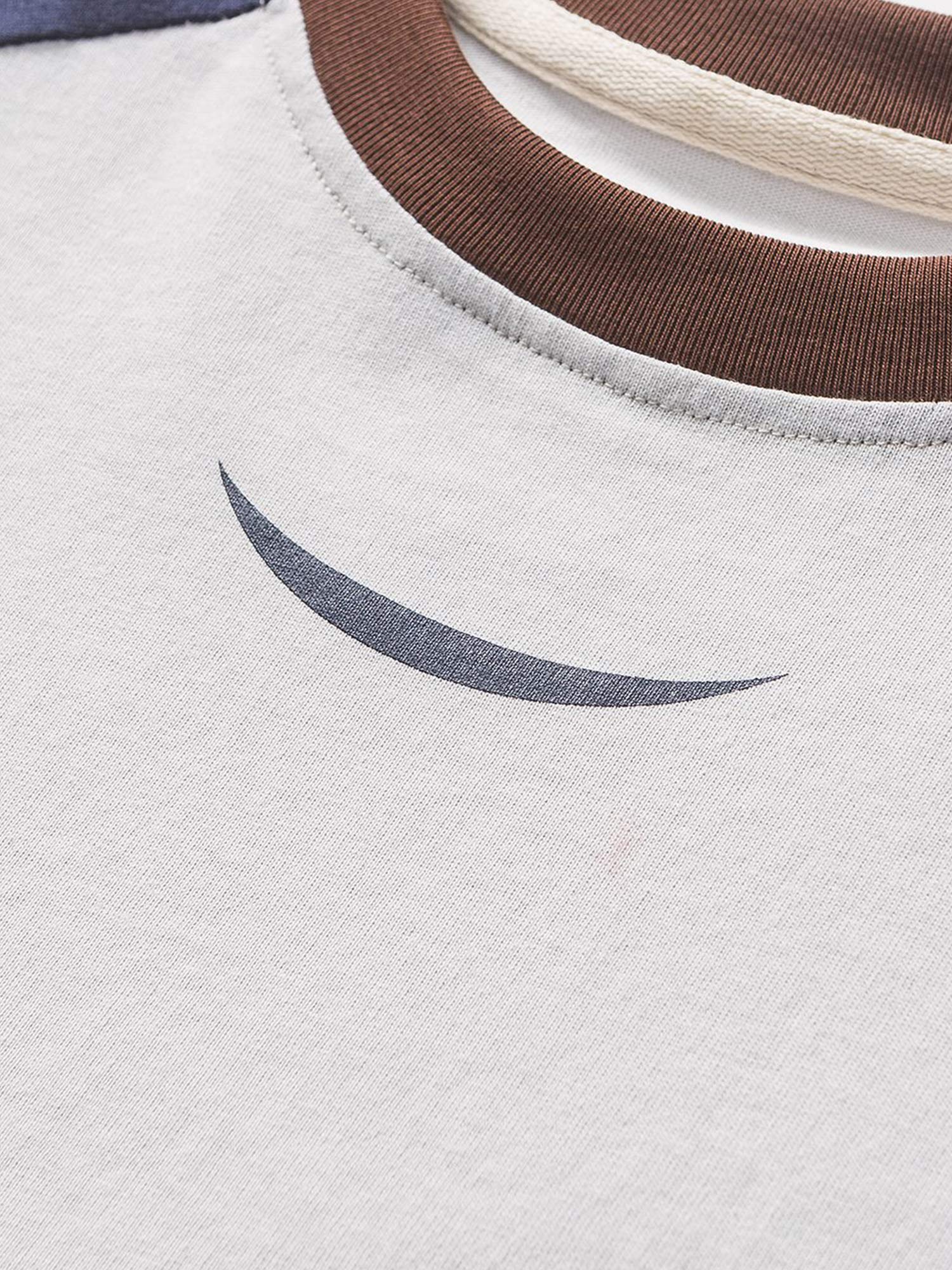T-shirt à imprimé patchwork rétro américain supermade