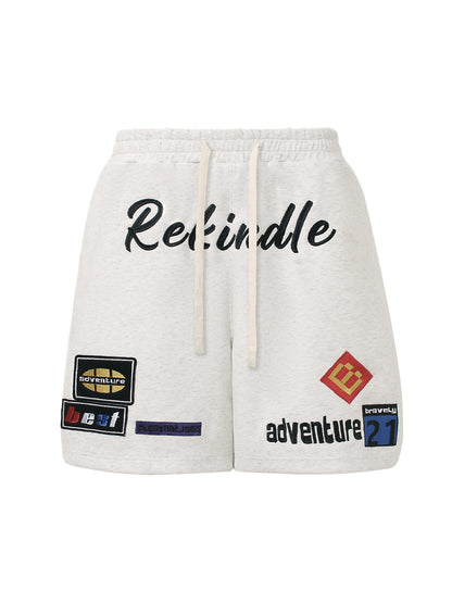 Street Graphic Drawstring Shorts