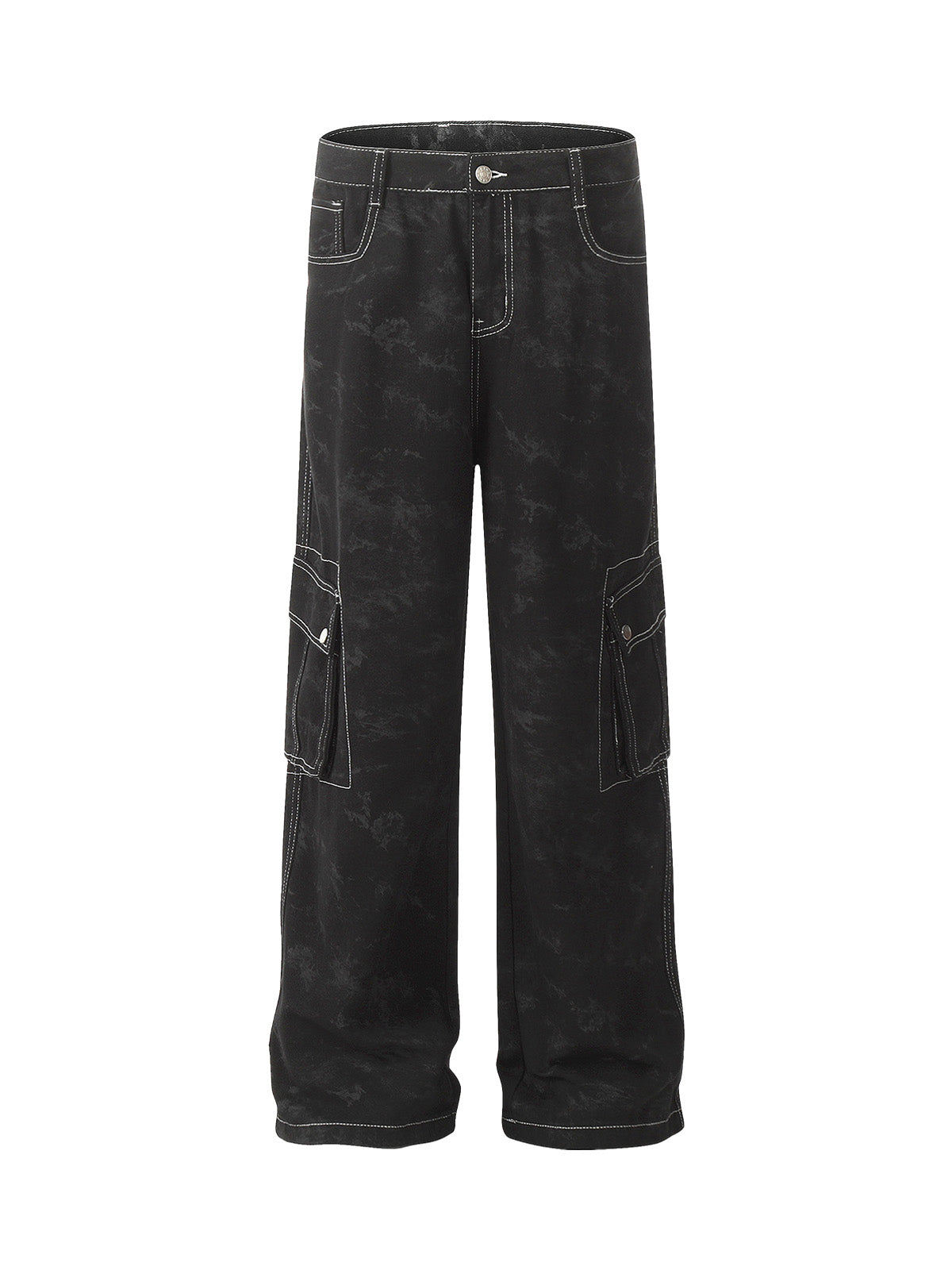Thesupermade Workwear – Batikhose mit mehreren Taschen 