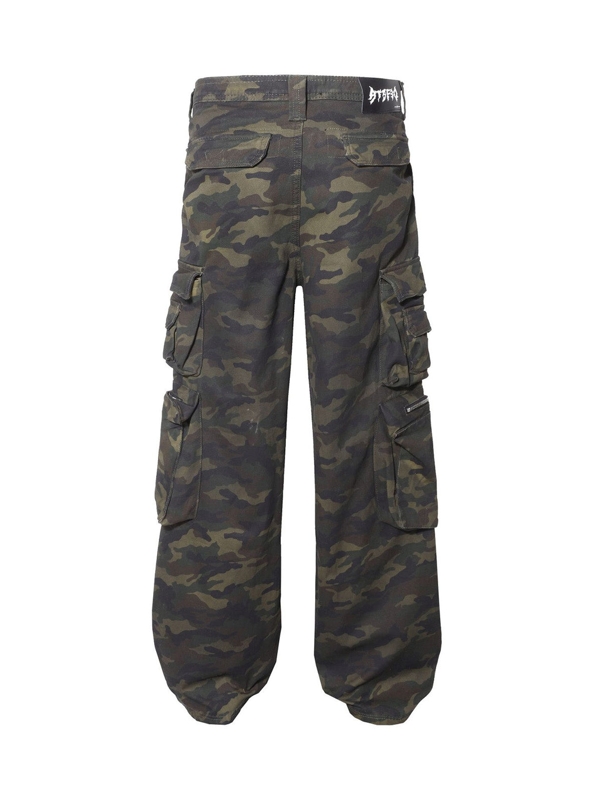 Baggy-Cargohose im Wasteland-Stil mit Camouflage-Muster