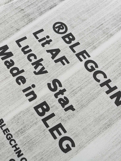 Langarm-T-Shirt aus Jersey mit handbemaltem Graffiti