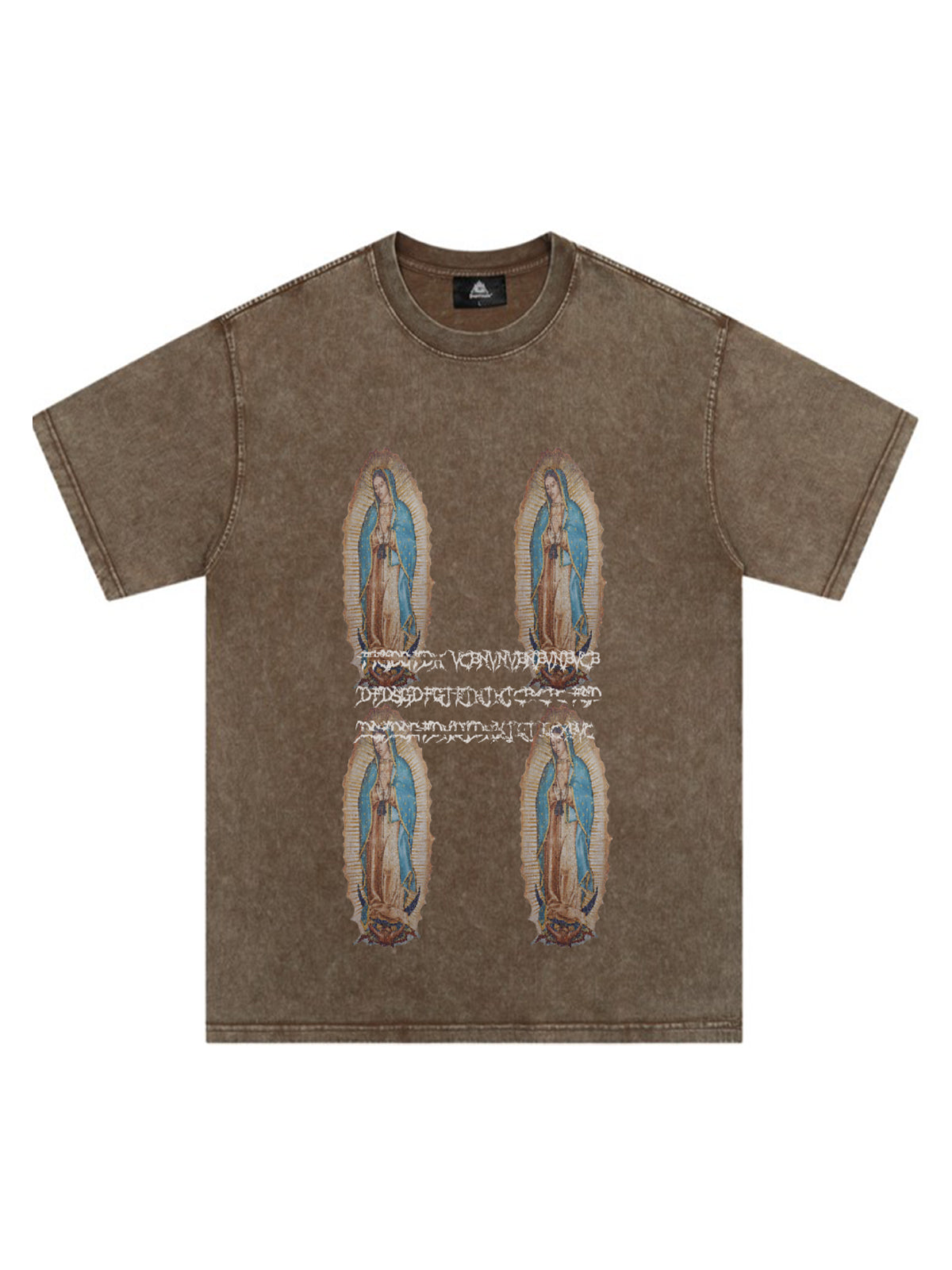 T-Shirt mit Original-Aufdruck „Jungfrau Maria“