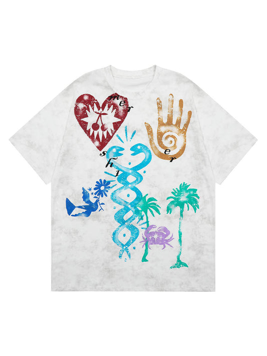 Vibrant Graphic Print T-Shirt
