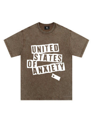 Original United States Of Anxiety Graphic T-Shirt
