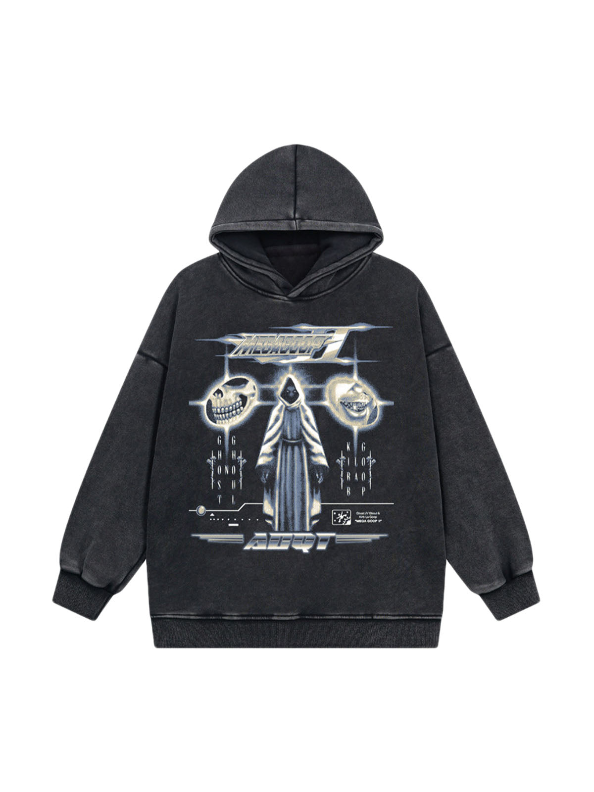 Thesupermade Dark Skull Graphic Hoodie