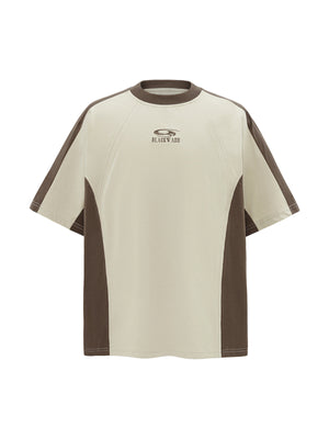 Contrast Color Short Sleeve T-Shirt