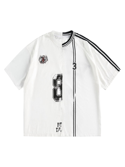 T-shirt sportif en jersey fendu