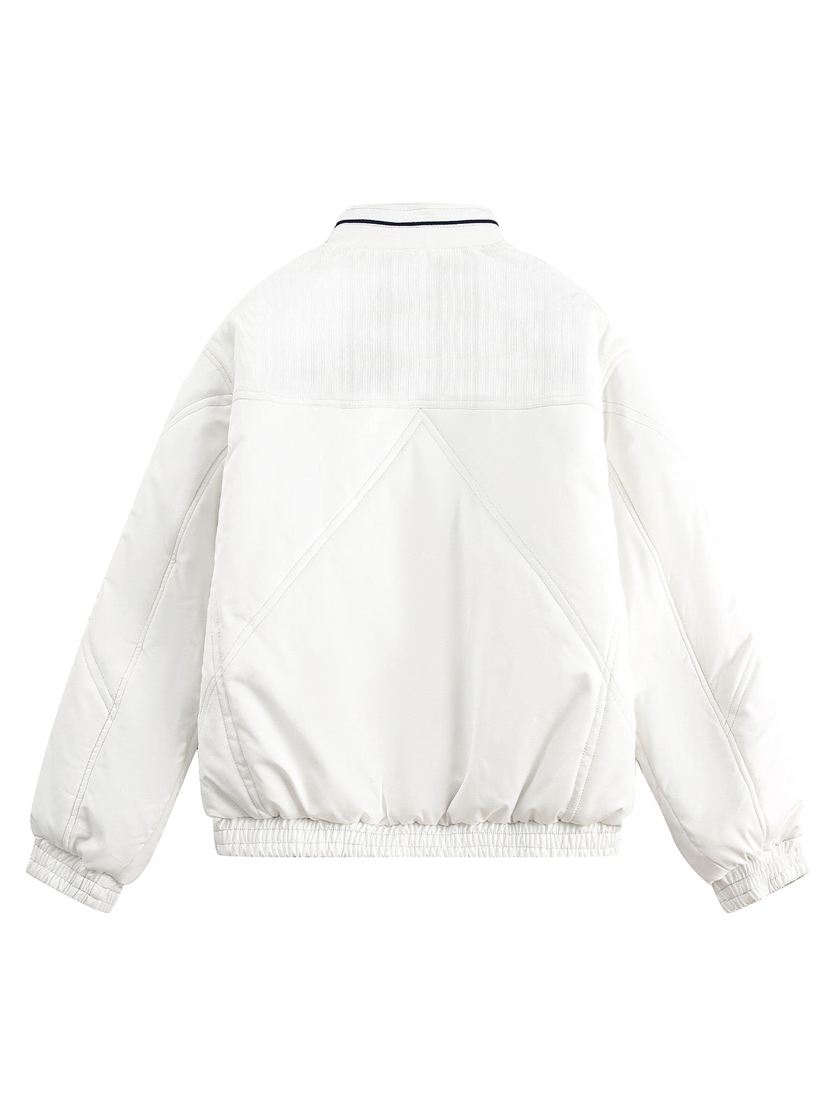 Embroidery Double-ended Zipper Bomber Jacket