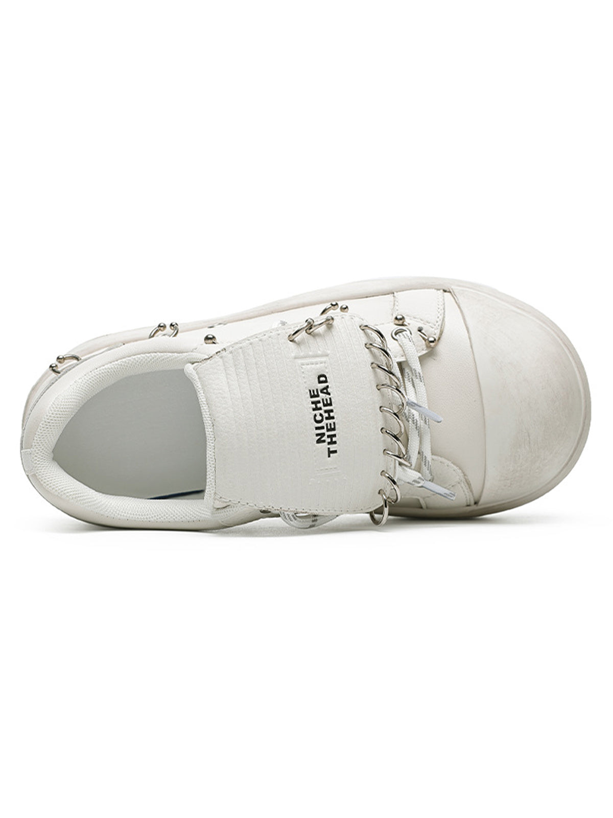 Thesupermade Punk Metal Ring Platform Sneakers