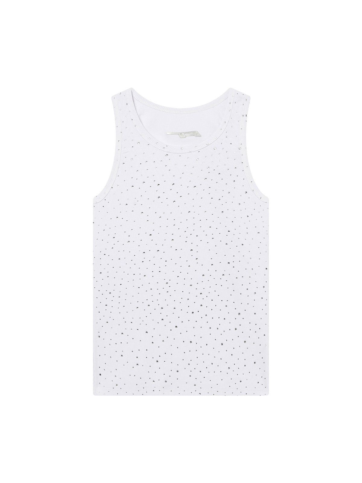 Street Heavy Rhinestone Threaded Vest