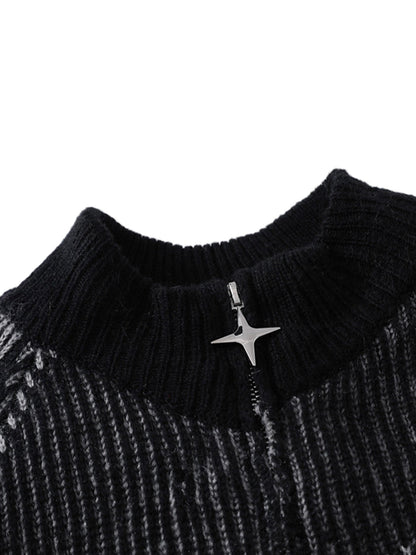 Cardigan à col montant et pull zippé Thesupermade