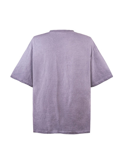 T-Shirt mit Rundhalsausschnitt und Regenbogen-Print