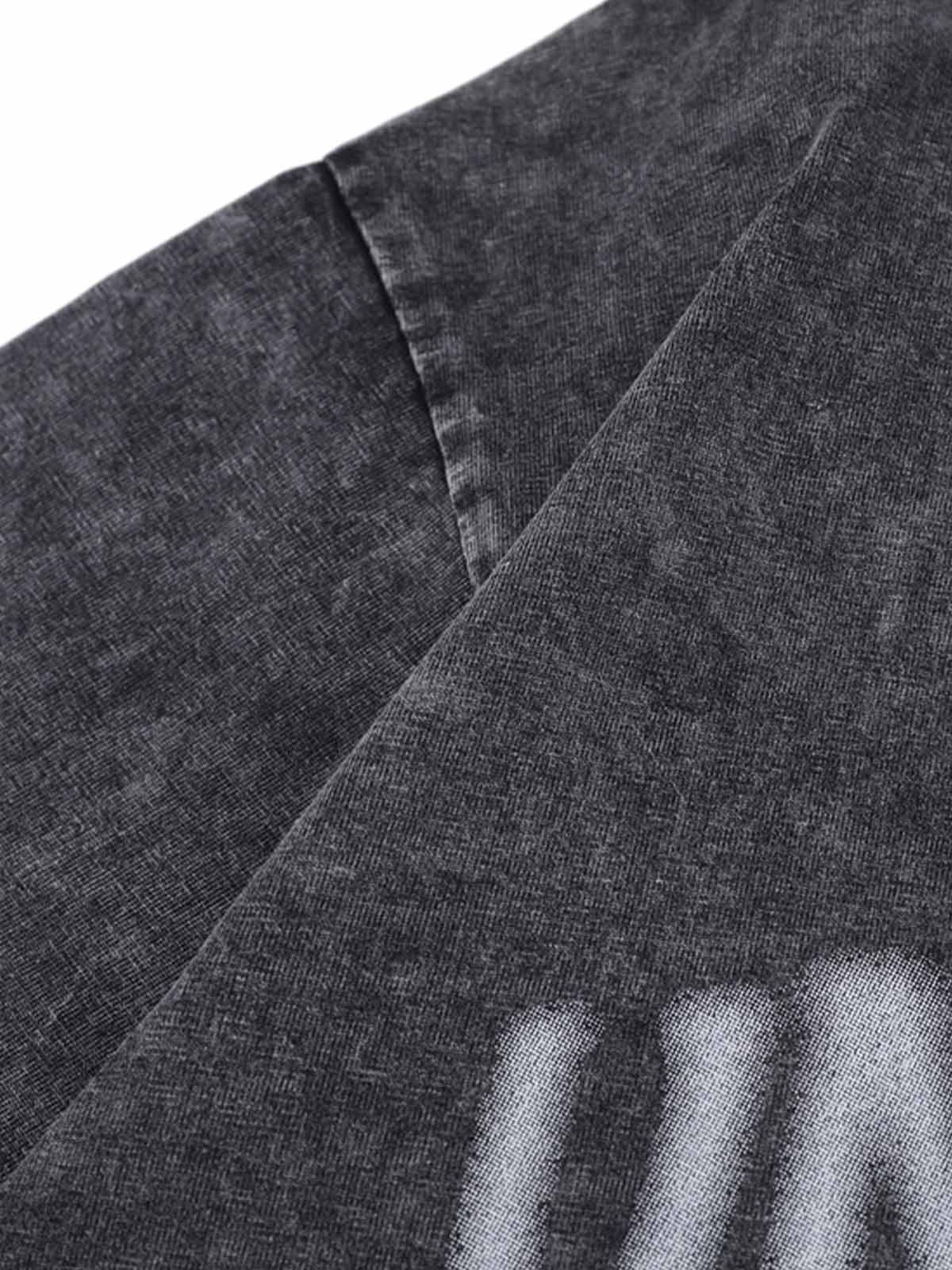 Poloshirt mit Denim-Kragen im Used-Look und Stickerei