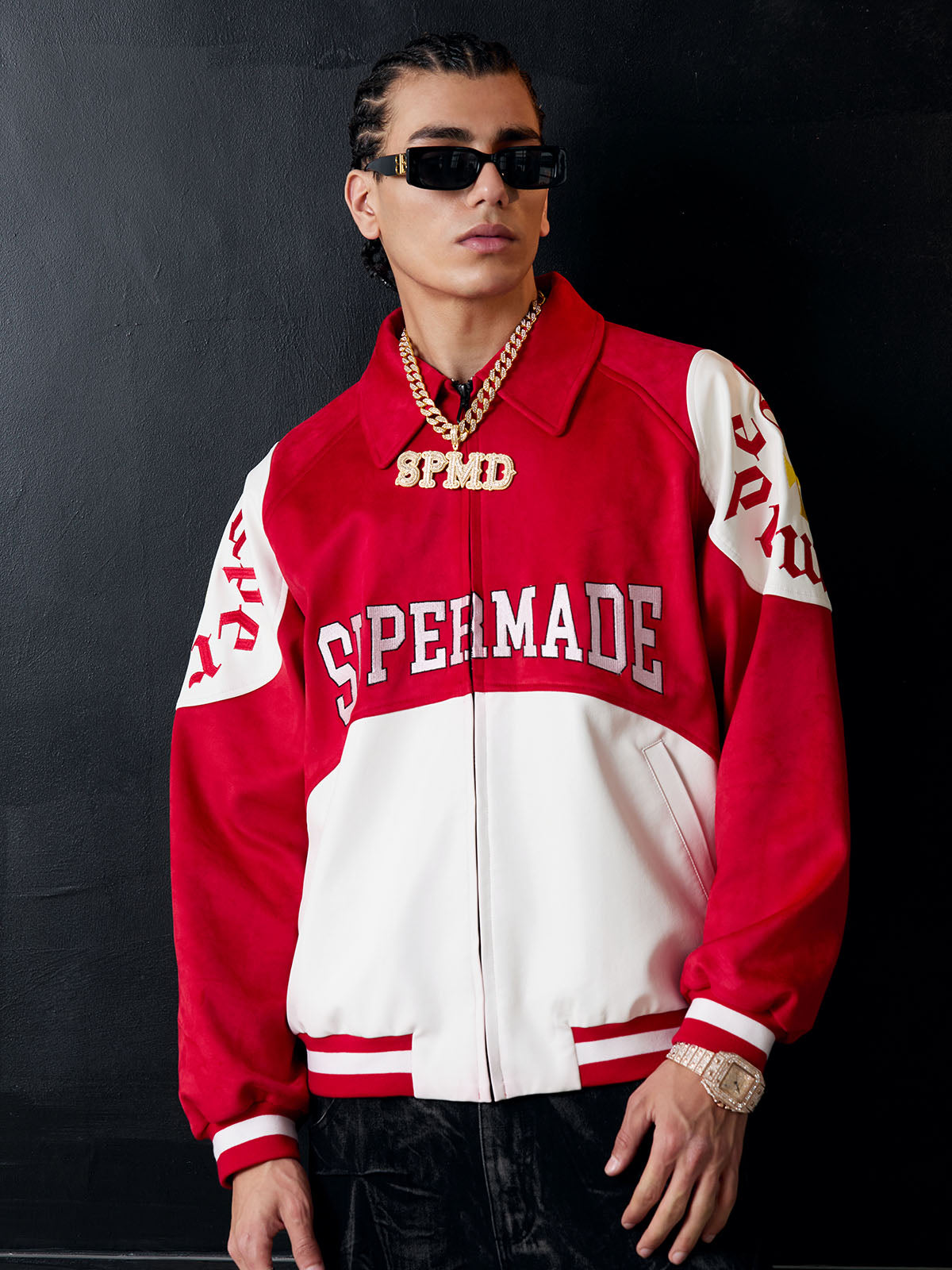 Original Collegejacke in Kontrastfarbe – 2349