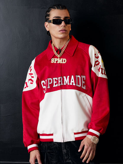Original Collegejacke in Kontrastfarbe – 2349
