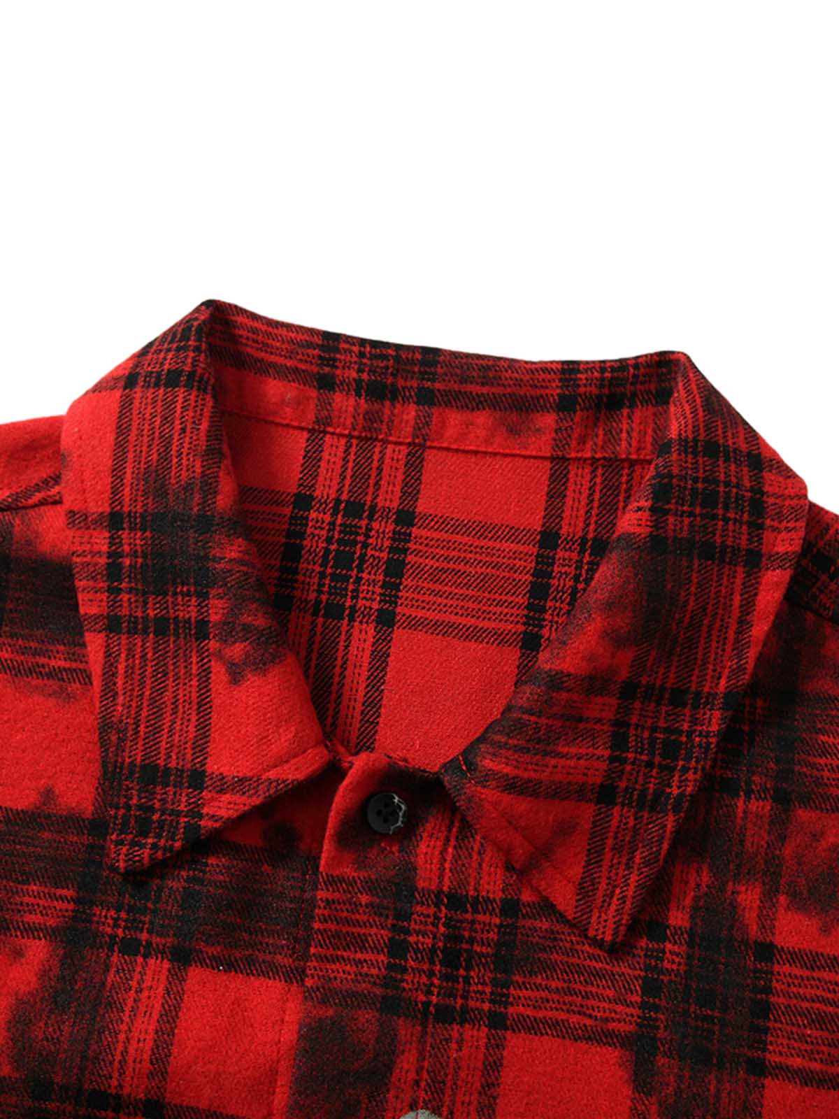 Chemise à carreaux à imprimé Pin de Street Creative