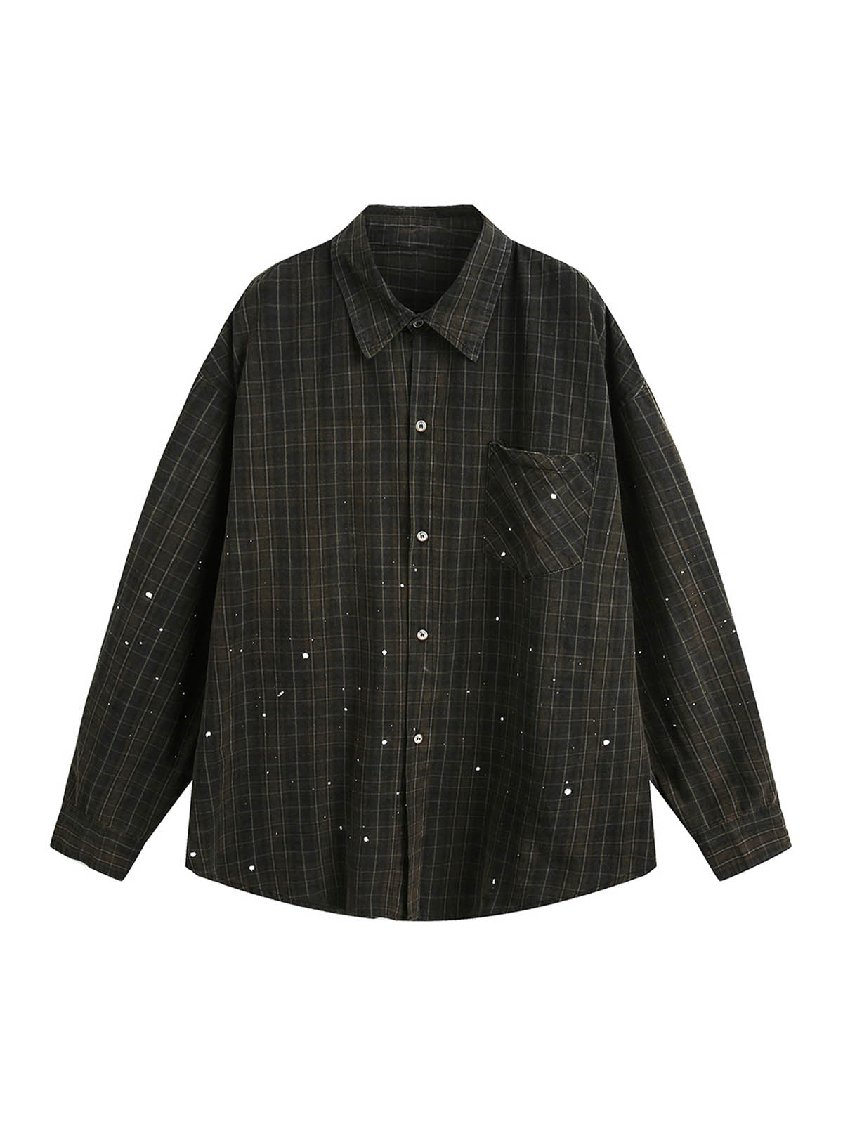 Retro Cleanfit Kariertes Hemd