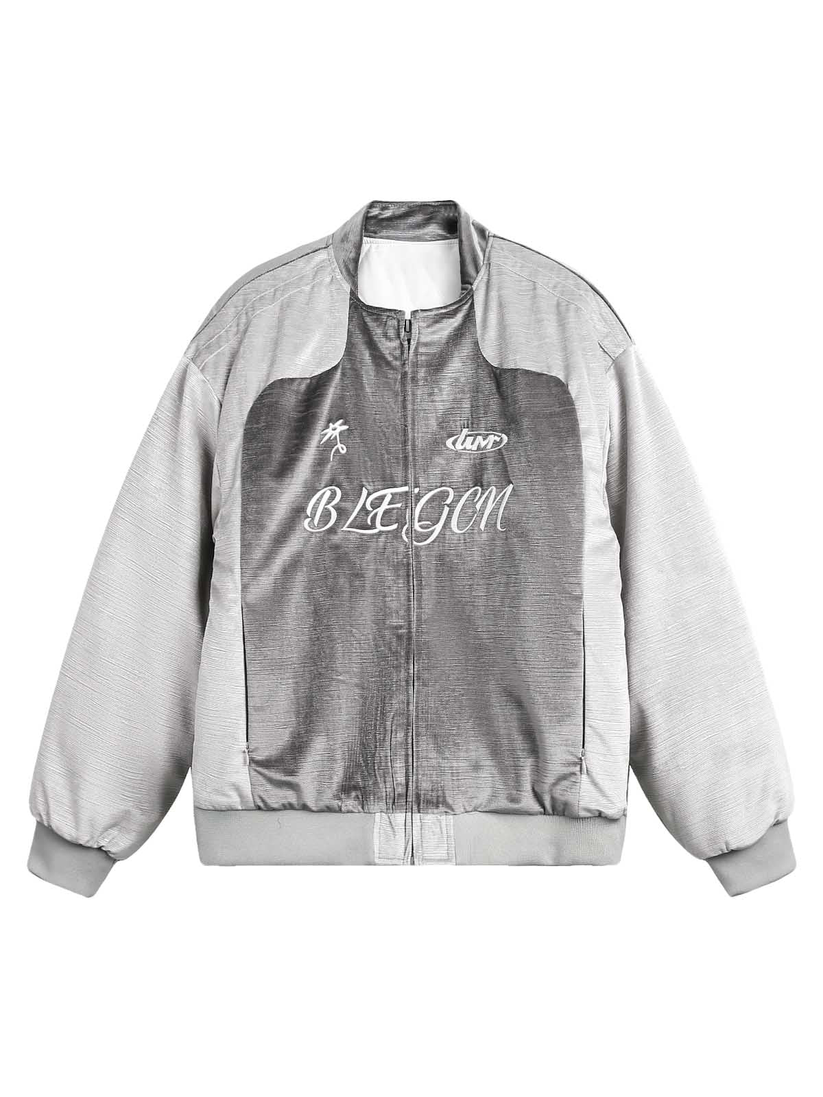 Veste bomber brodée patchwork supermade
