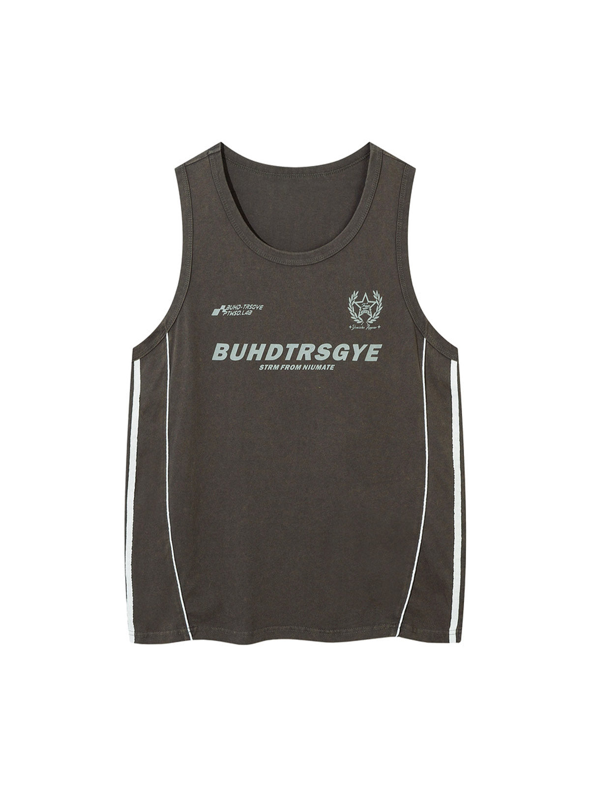Retro Stitching Striped Basketball Vest