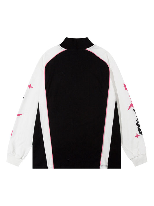 Chemise en jersey à manches longues et fermeture éclair quart de tour Thesupermade