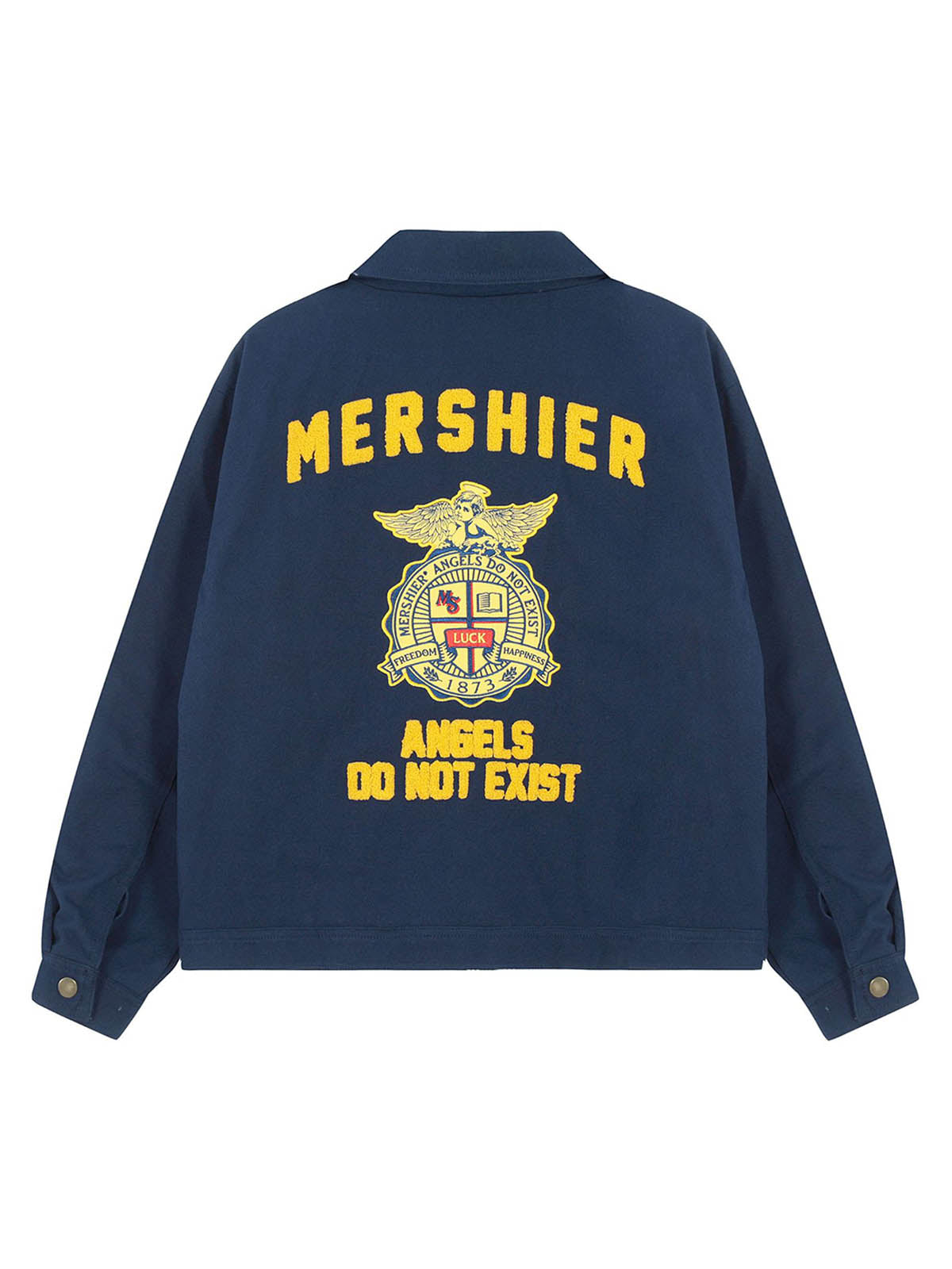 Retro Embroidered Badge Work Jacket