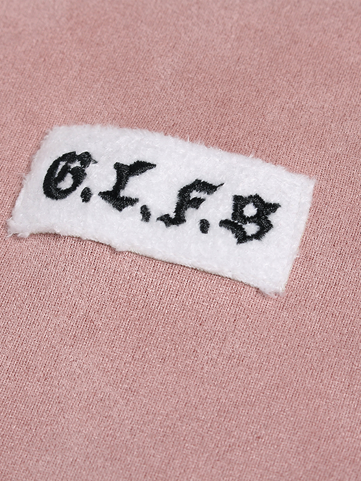 Suede Embossed Logo Chain T-Shirt