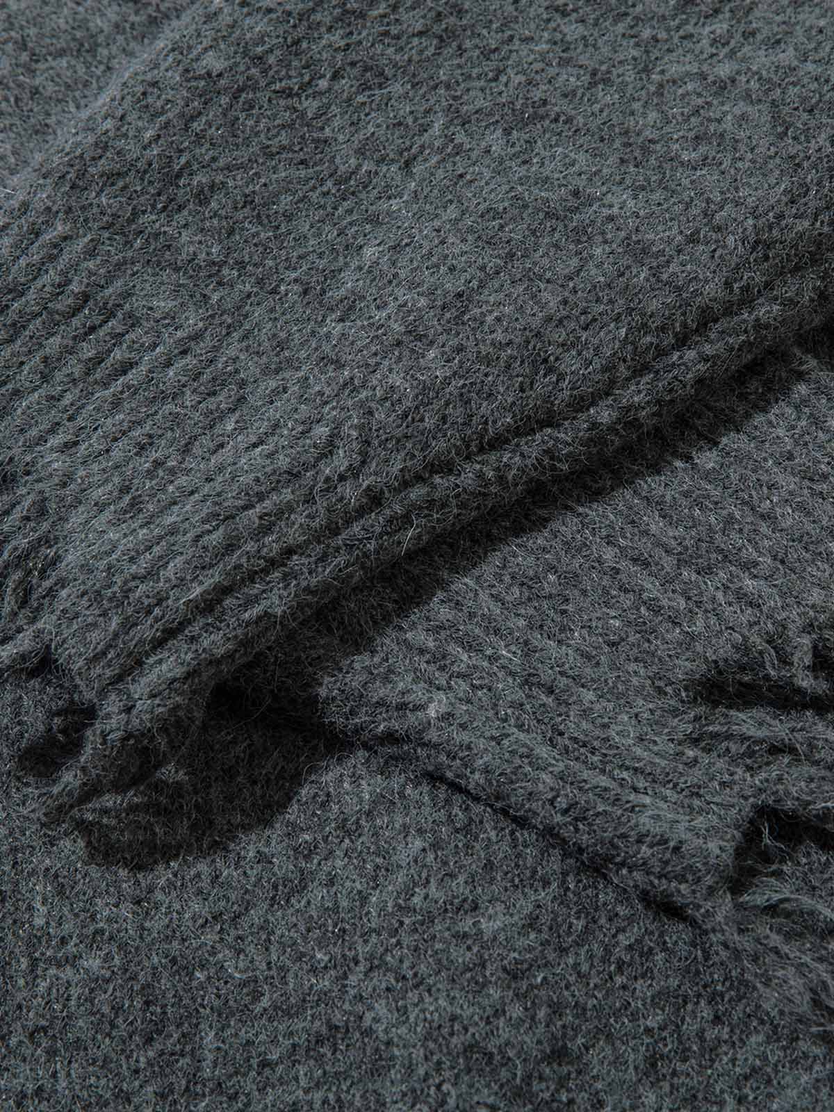 Pull zippé quart de tour effet vieilli