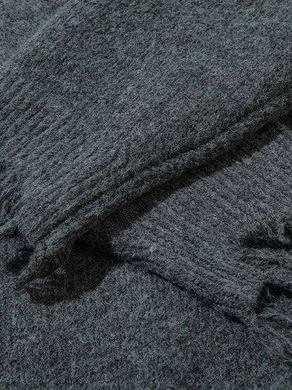 Pull zippé quart de tour effet vieilli