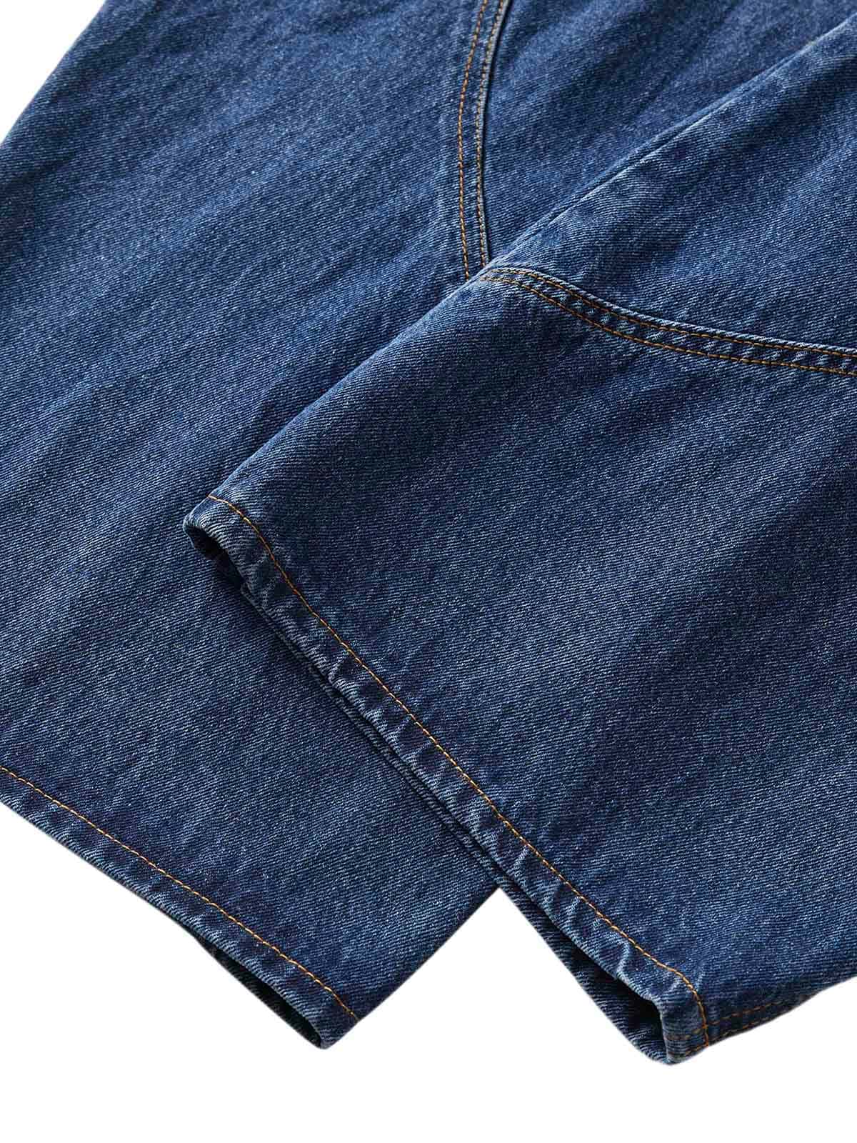 Jean à jambe tonneau brodé
