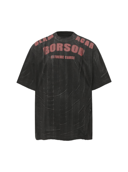 Wasteland Dirty Dye Oversized Graphic T-Shirt