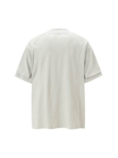 T-shirt fonctionnel à poche délavée rétro