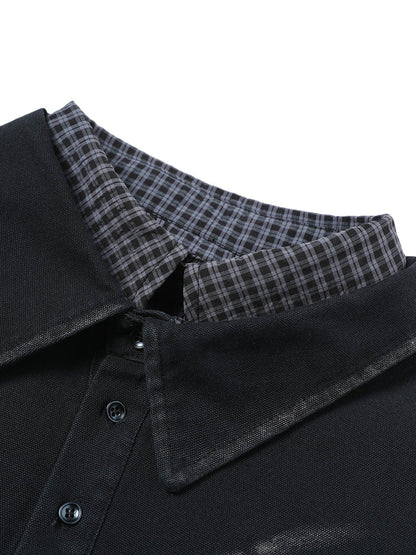 Wasteland Style Retro Washed Faux Zweiteiler