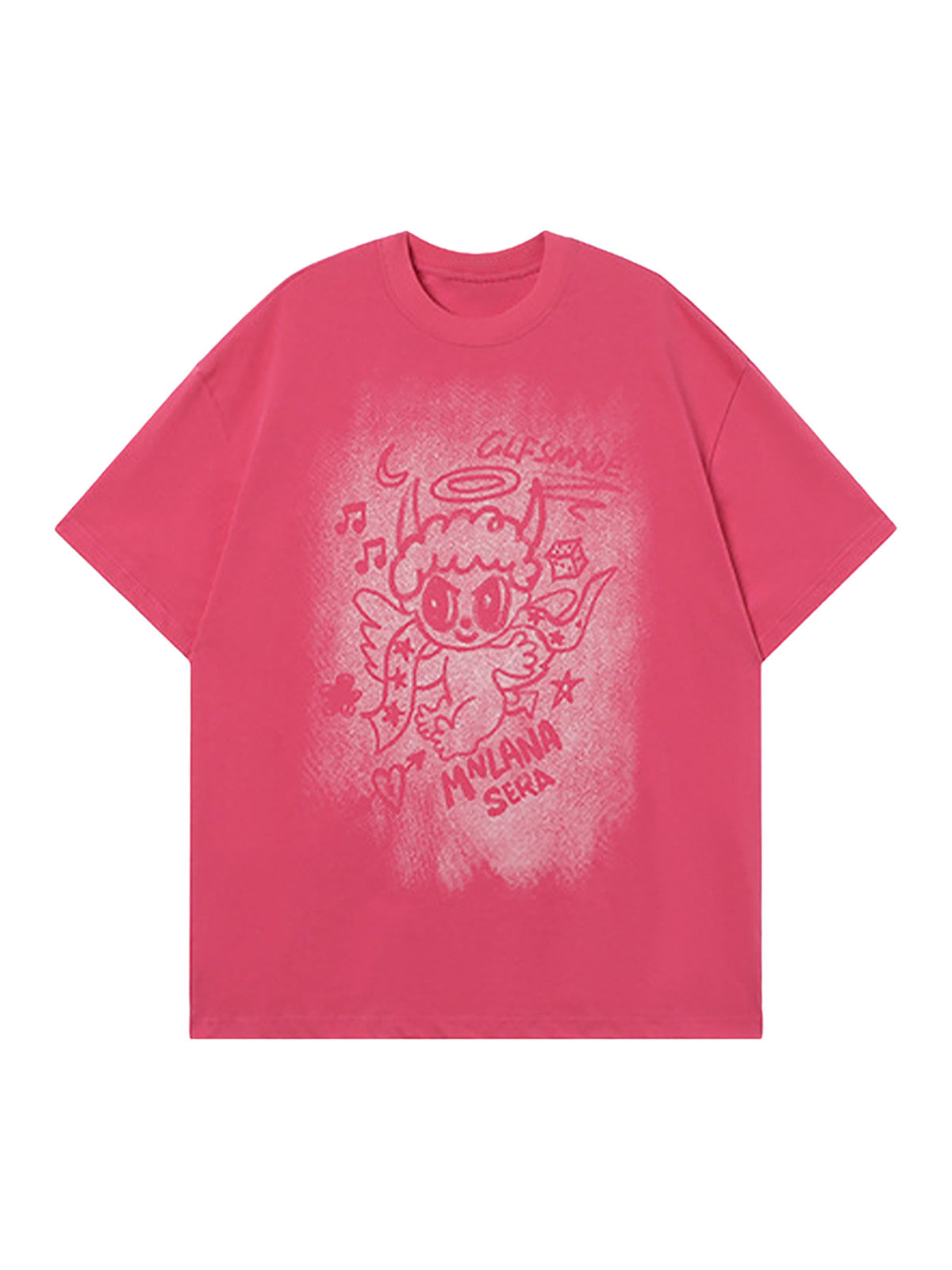 T-shirt graphique surdimensionné Angel
