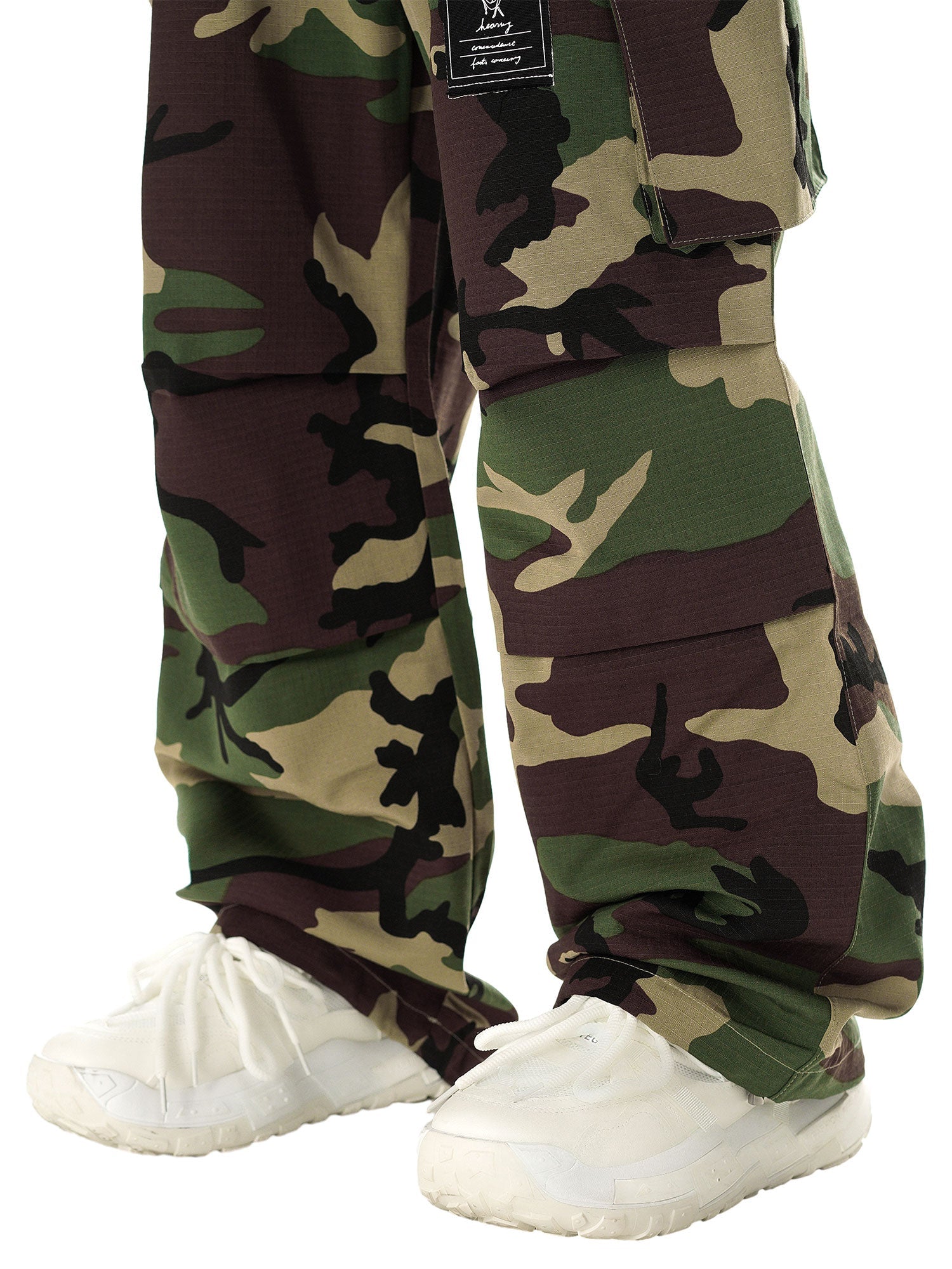 Thesupermade High Street Badge Camouflage Multi-Pocket Pants - 2253