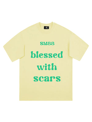 Original "Blessed With Scars" Slogan T-Shirt