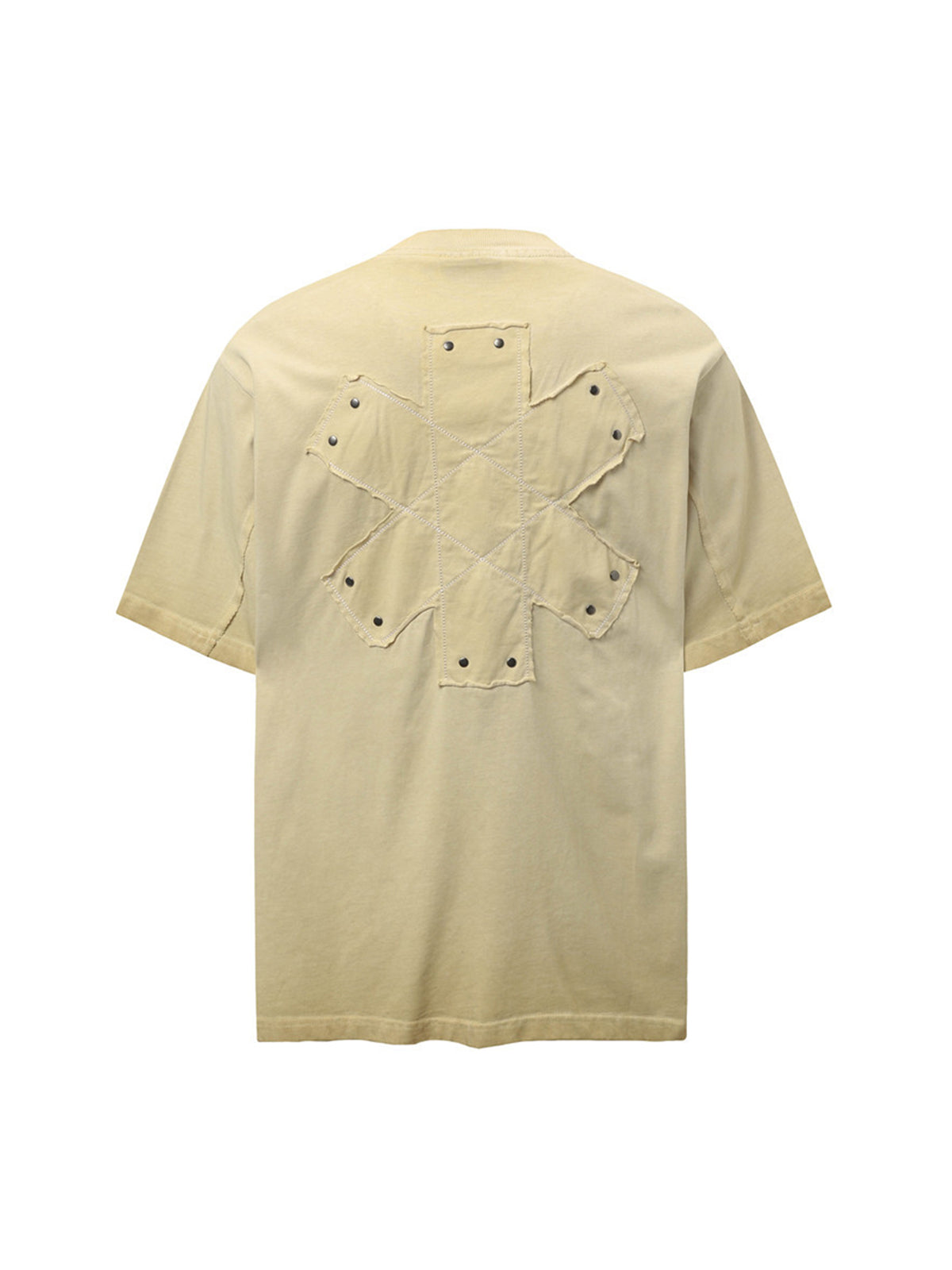 Street Split Studded Patch T-shirt