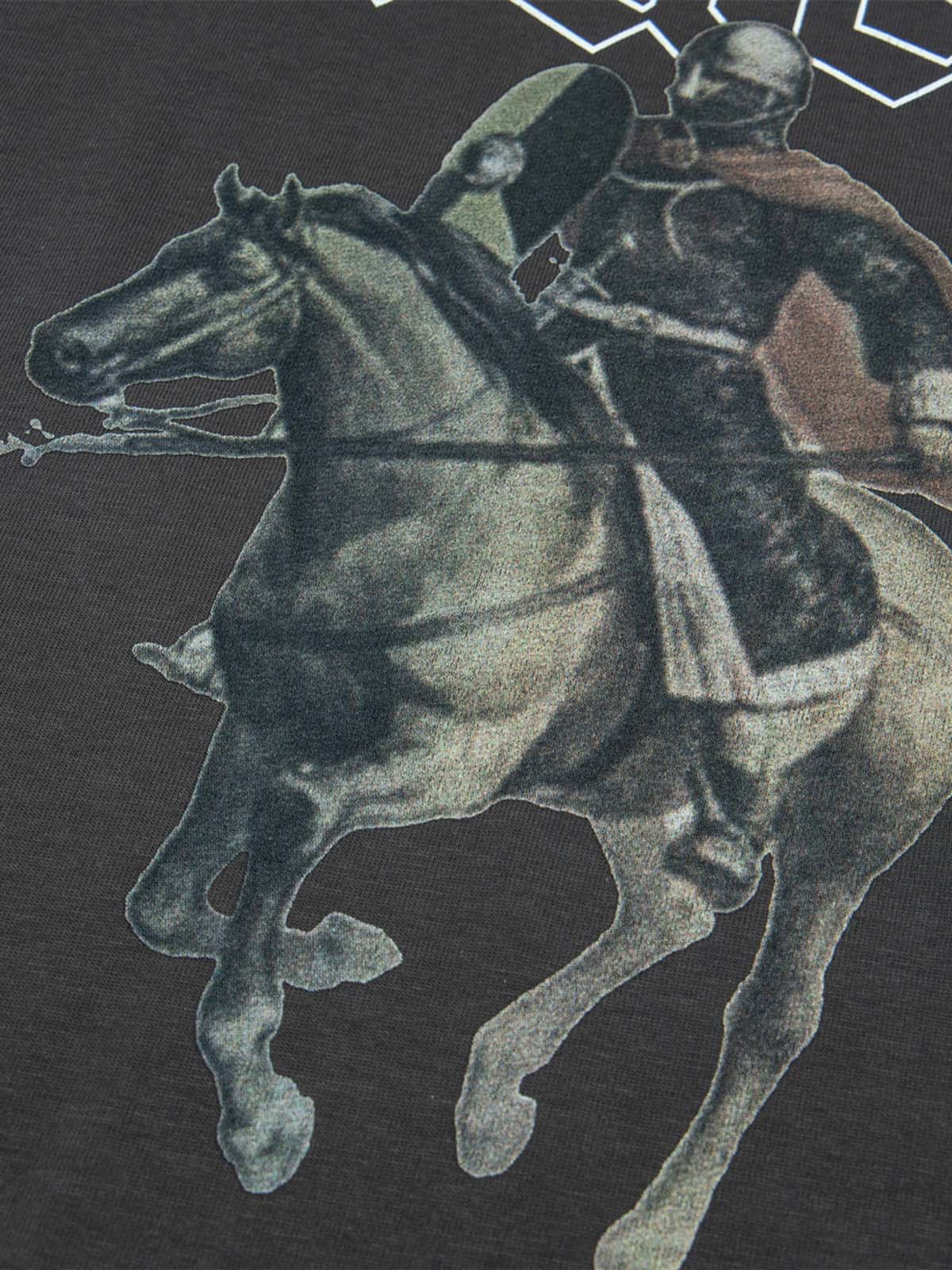 T-shirt imprimé peinture à l'huile rétro