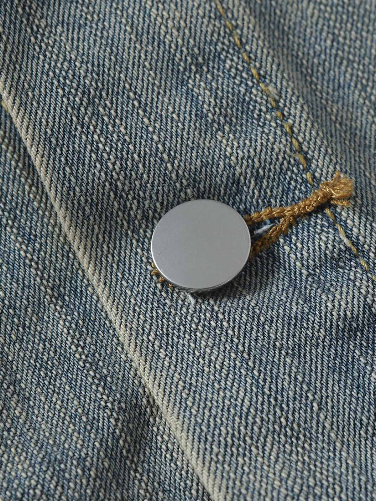 Veste en jean rétro délavée Totem