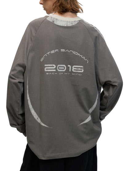 Retro Jersey  Oversized Long Sleeves T-Shirt